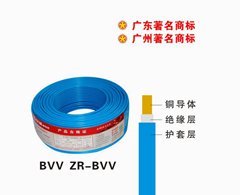 珠江电缆护套电线 ZR-BVV